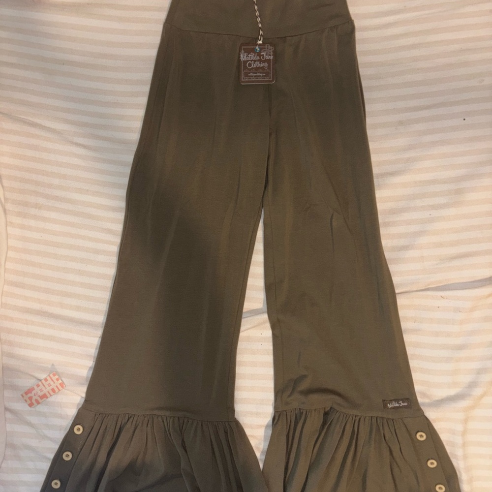 Matilda Jane Olive Green Bell Bottoms